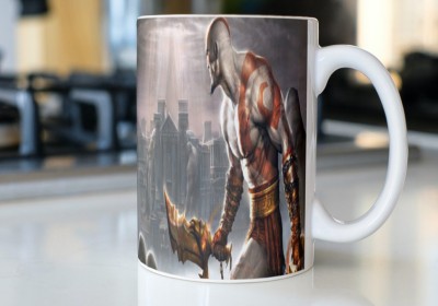 Vrantikar God of War Design Printed Coffee , , Best Gift For Sister, Friend ,Girlfriend ,Mother Ceramic Coffee Mug(325 ml)