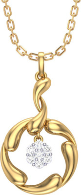 CLARA Ava Gold-plated Cubic Zirconia Sterling Silver Pendant