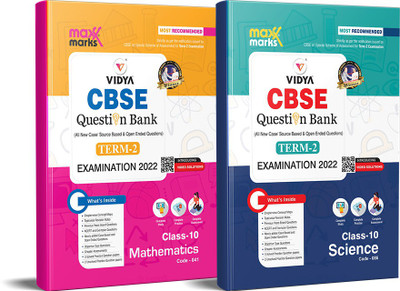 Maxx Marks Term 2 CBSE Question Bank Class 10 Combo Science & Maths(Paperback, Vidya Editorial Board)
