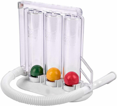 DipNish Premium Spirometer for Breathing Exercise | Respirometer | Lung Exerciser 3-ball Lung Respiratory Exerciser(Pack of 1)