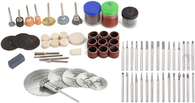 Mass Pro 105 Pcs Rotary Tool Accessories Kit With 6Pcs HSS Saw Blades & 30 Pcs Diamond Burr Set Mini Drill Bit Set Rotary Tool(3.2 mm)