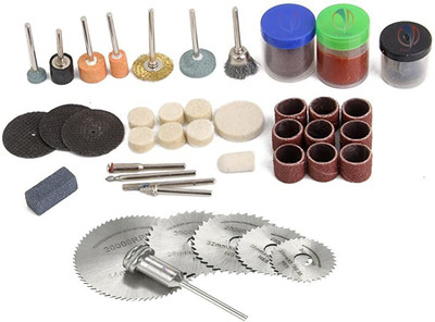 Mass Pro 105 Pcs Rotary Tool Accessories Kit With 6Pcs HSS Saw Blades Mini Drill Bit Set with 3.2mm Rotary Tool(3.2 mm)