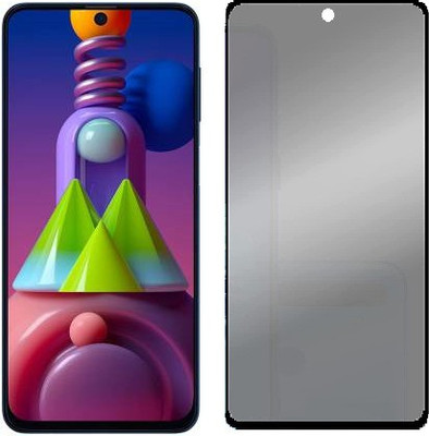 ECMERED Edge To Edge Tempered Glass for Vivo X60 Privacy(Pack of 1)