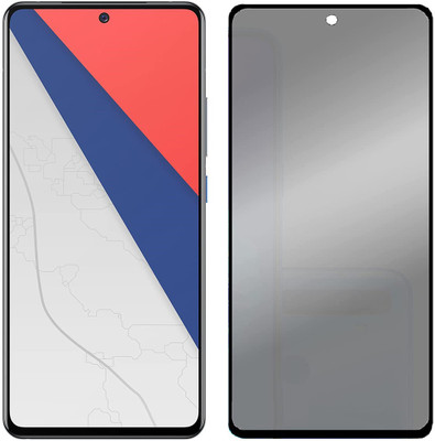 VIGHNAD Edge To Edge Tempered Glass for Motorola G22 Privacy, Moto G22 Privacy(Pack of 1)