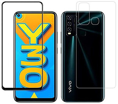 4 YARDS Front and Back Tempered Glass for Vivo Y30 (11-D)(Pack of 1)