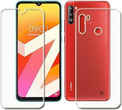 Firstkart Front and Back Tempered Glass for Lava Z4(Pack of 2)