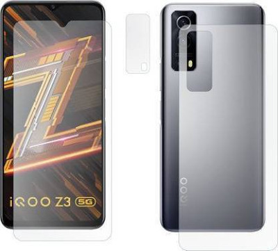 Firstkart Front and Back Tempered Glass for Vivo iQOO Z3(Pack of 2)