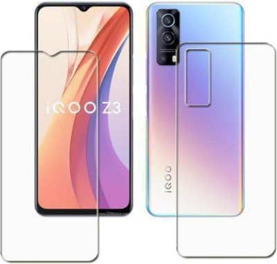 FIRST IMPRESSION Front and Back Tempered Glass for Vivo iQOO Z3(Pack of 2)