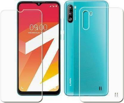 SOLIVAGANT Front and Back Tempered Glass for Lava Z6(Pack of 2)