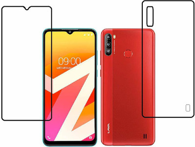 Firstkart Front and Back Tempered Glass for Lava Z4(Pack of 2)