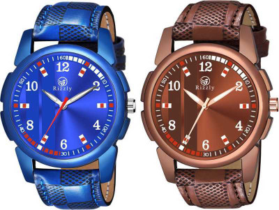 RENALD ENTERPRISES Screen Guard for Blue And Brown Linear Designer Analog Watch(Pack of 1)