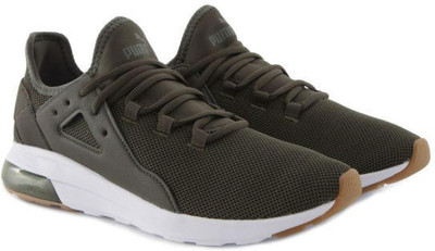 PUMA Electron Street Running Shoes For Men(Green , 9)