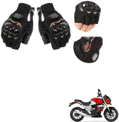 KOZDIKO PRO BIKER HALF FINGERED GLOVES FOR MAHINDRA MOJO Riding Gloves(Black)