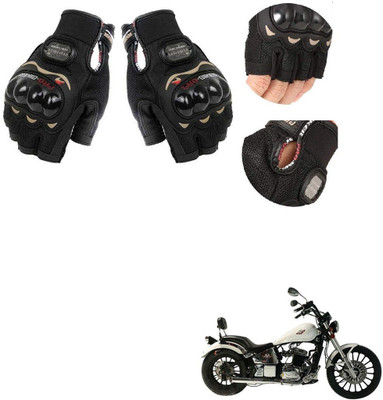 KOZDIKO PRO BIKER HALF FINGERED GLOVES FOR REGOL RAPTOR DAYTONA 350 Riding Gloves(Black)