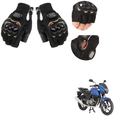 KOZDIKO PRO BIKER HALF FINGERED GLOVES FOR BAJAJ PULSAR 180 Riding Gloves(Black)