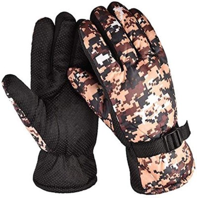 SIYAA Men Protective Warm Hand Riding, Cycling, Bike Motorcycle Winter Gloves Cycling Gloves(Multicolor)