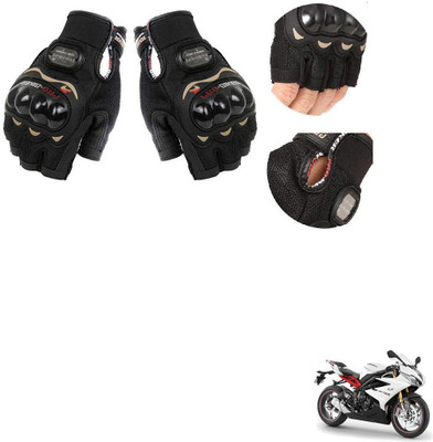 KOZDIKO PRO BIKER HALF FINGERED GLOVES FOR TRIUMPH DAYTONA 675 Riding Gloves(Black)