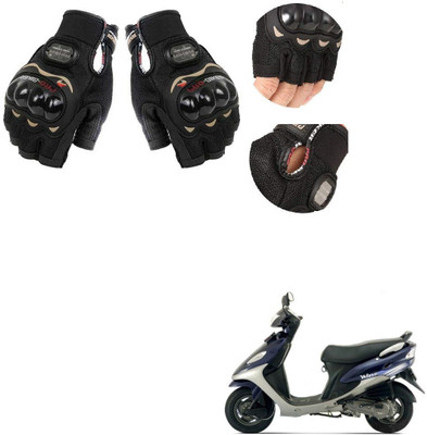 KOZDIKO PRO BIKER HALF FINGERED GLOVES FOR BAJA WAVE Riding Gloves(Black)
