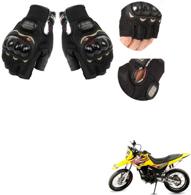 KOZDIKO HERPRO BIKER HALF FINGERED GLOVES FOR HERO IMPLUSE Riding Gloves(Black)