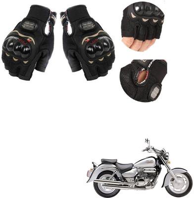 KOZDIKO PRO BIKER HALF FINGERED GLOVES FOR HYOSUNG AQUILA-250 Riding Gloves(Black)