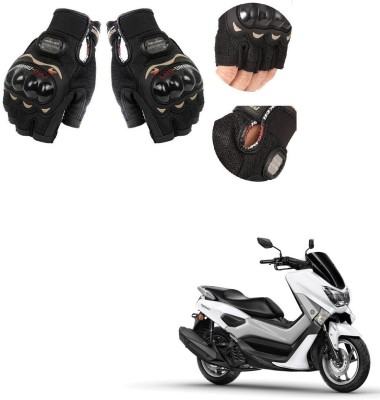 KOZDIKO PRO BIKER HALF FINGERED GLOVES FOR YAMAHA NMAX155 Riding Gloves(Black)