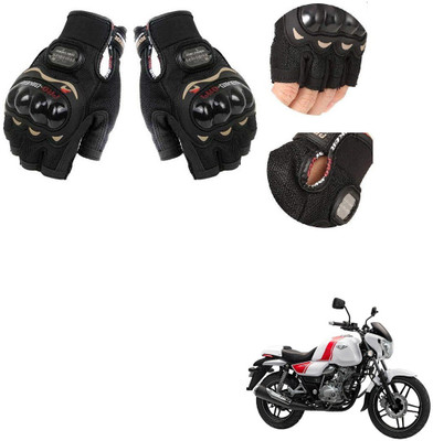 KOZDIKO PRO BIKER HALF FINGERED GLOVES FOR BAJAJ Riding Gloves(Black)