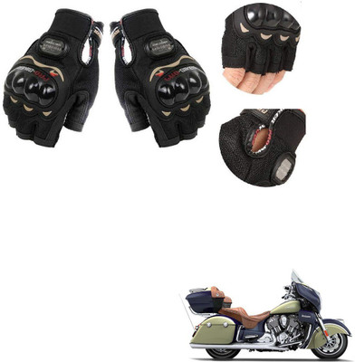 KOZDIKO PRO BIKER HALF FINGERED GLOVES FOR INDIAN X ROAD MASTER Riding Gloves(Black)