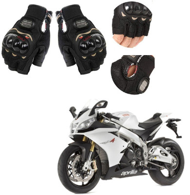 KOZDIKO PRO BIKER HALF FINGERED GLOVES FOR APRILIA RCV4-R-APRC Riding Gloves(Black)