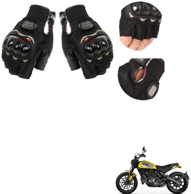 KOZDIKO PRO BIKER HALF FINGERED GLOVES FOR DUCATI SCRAMBLER Riding Gloves(Black)