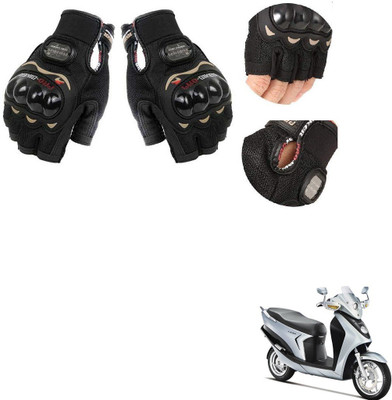 KOZDIKO PRO BIKER HALF FINGERED GLOVES FOR HERO ELECTRIC LEAP Riding Gloves(Black)