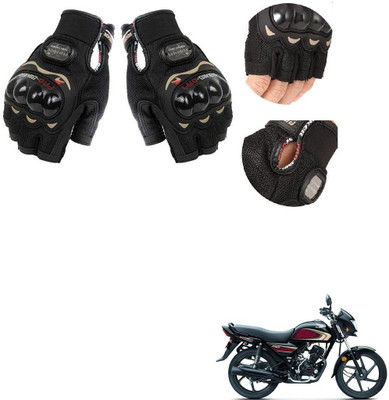 KOZDIKO HERPRO BIKER HALF FINGERED GLOVES FOR HONDA HONDA DREAM NEO -2 Riding Gloves(Black)