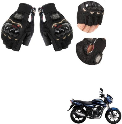 KOZDIKO PRO BIKER HALF FINGERED GLOVES FOR BAJAJ DIECOVER 100 Riding Gloves(Black)