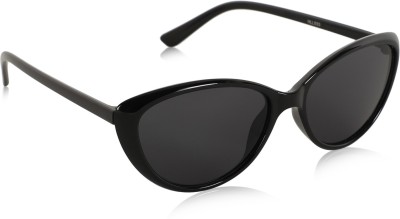 Alchiko Cat-eye Sunglasses(For Men & Women, Black)