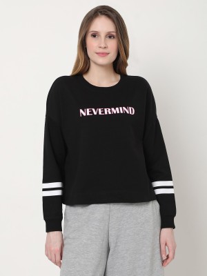 VERO MODA Full Sleeve Solid Women Sweatshirt