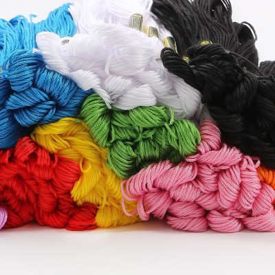 Lucknow Crafts 100 MIXED COLOR Thread(8 m Pack of100)