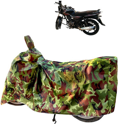 Horseyaart Two Wheeler Cover for Bajaj(Discover 100 DTS-i, Green)