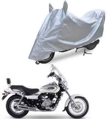 Oshotto Waterproof Two Wheeler Cover for Bajaj Dust and Water Proof Double Mirror Pocket Silvertech Bike Body Cover for Yamaha YZF R3(Silver)