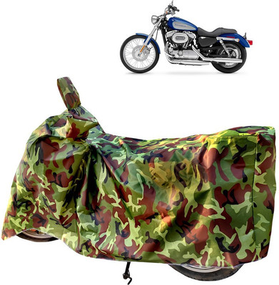 Horseyaart Two Wheeler Cover for Harley Davidson(XL 1200, Green)