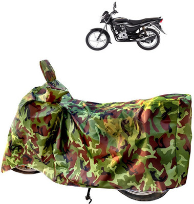 Horseyaart Two Wheeler Cover for Bajaj(Platina 100 DTS-i, Green)