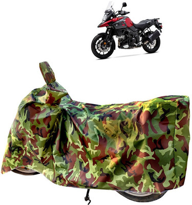 Horseyaart Two Wheeler Cover for Suzuki(V Strom 1000, Green)