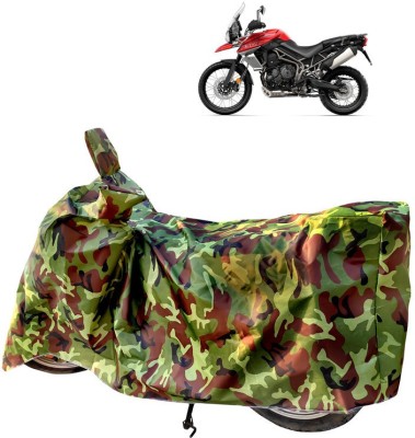 Horseyaart Two Wheeler Cover for Triumph(Tiger 800 XCA, Green)