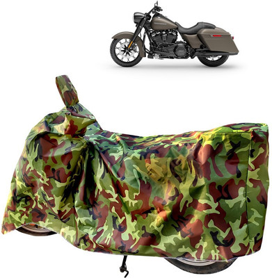 Horseyaart Two Wheeler Cover for Harley Davidson(Road King, Green)