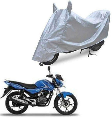 Oshotto Waterproof Two Wheeler Cover for Bajaj Dust and Water Proof Double Mirror Pocket Silvertech Bike Body Cover for Yamaha Mt-09(Silver)
