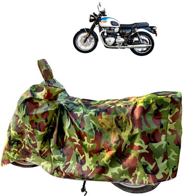 Horseyaart Two Wheeler Cover for Triumph(Bonneville T100, Green)