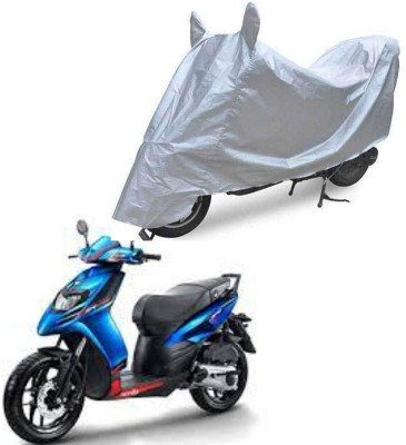 Oshotto Waterproof Two Wheeler Cover for Aprilia Dust and Water Proof Double Mirror Pocket Silvertech Bike Body Cover for Bajaj Avenger Street 200(SR 125, Silver)