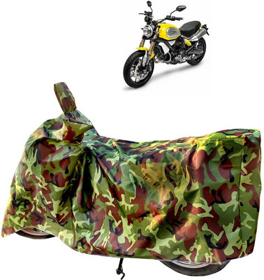 Horseyaart Two Wheeler Cover for Ducati(Scrambler, Green)