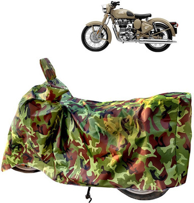 Horseyaart Two Wheeler Cover for Royal Enfield(Classic Desert Storm, Green)