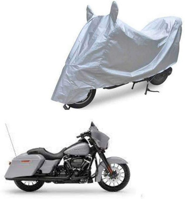 Oshotto Waterproof Two Wheeler Cover for Universal For Bike Dust and Water Proof Double Mirror Pocket Silvertech Bike Body Cover for Honda Activa 6G(Silver)