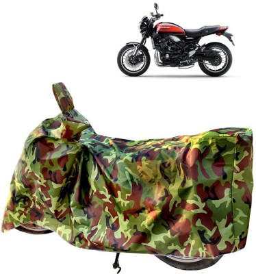 Horseyaart Two Wheeler Cover for Kawasaki(Z900RS, Green)