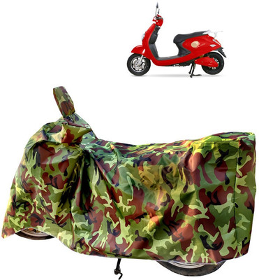 Horseyaart Two Wheeler Cover for Techo Electra(Emerge, Green)